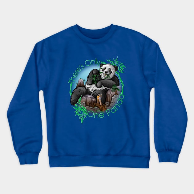 There's Only One Panda Crewneck Sweatshirt by Mobinng